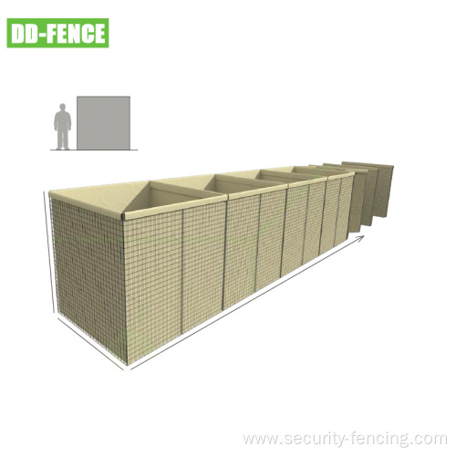 Welded Mesh Gabion Defensive Barrier for Military Defense